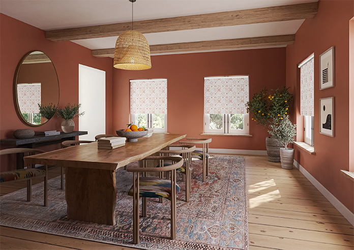 Moroccan Tiles, Terracotta - Twist&Fit Roller Blind - Image 7